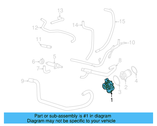 Water Pump 074-121-005-M - View 4