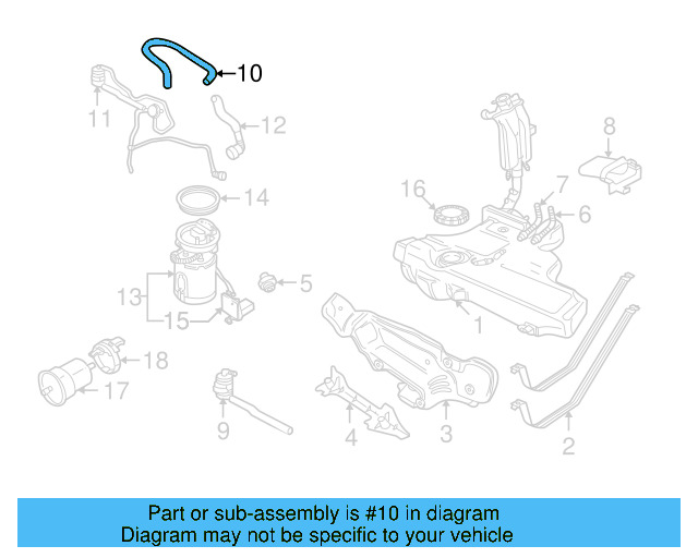 Breather Tube 1C0-201-160-N - View 7