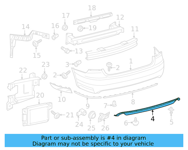 Rear Spoiler Lip, Painted 561-071-641-D7X - View 5