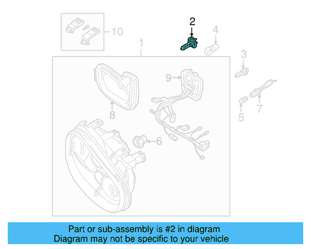 Headlamp Bulb N-101-301-01 - View 6