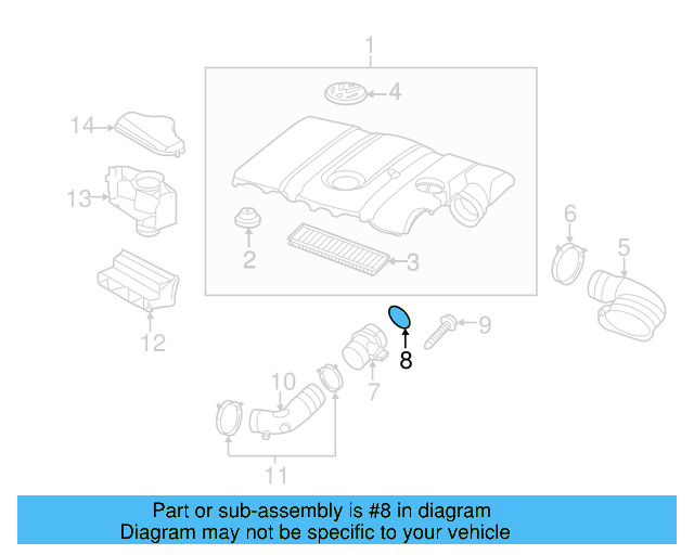Air Mass Sensor Seal 357-129-625-A - View 27