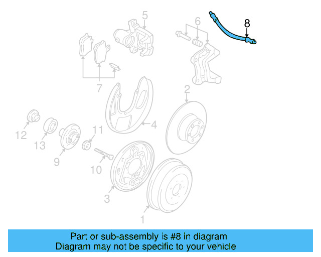 Hose 893-611-775-A - View 3