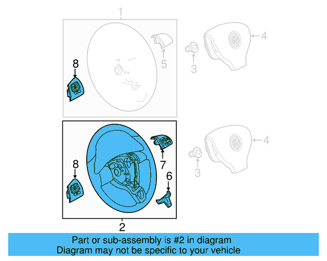 Steering Wheel 561-419-091-G-E74 - View 4