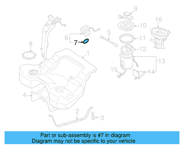 Fuel Cap Seal 1K0-201-557-A - View 28