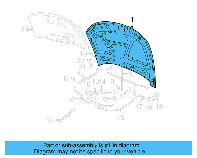 Hood 3B0-823-031-E - View 6