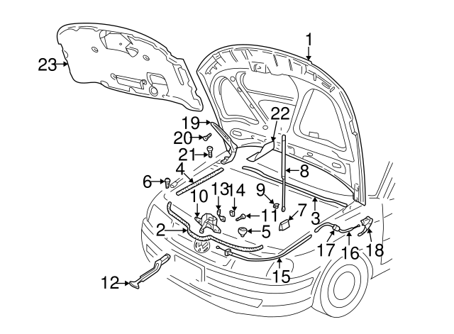 Support Strut Clamp 443-823-397 - View 63