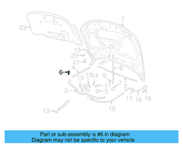 Hood Bumper 1H0-823-500-B - View 8
