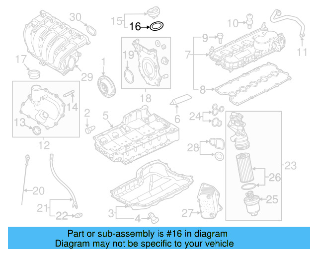 Filler Cap Gasket 036-115-111-B - View 86