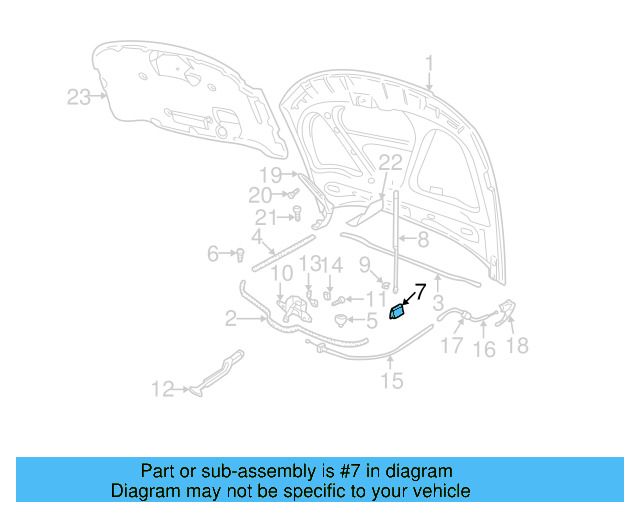 Hood Bumper 3B0-823-493 - View 10