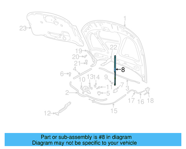 Strut 3B0-823-359-B - View 3
