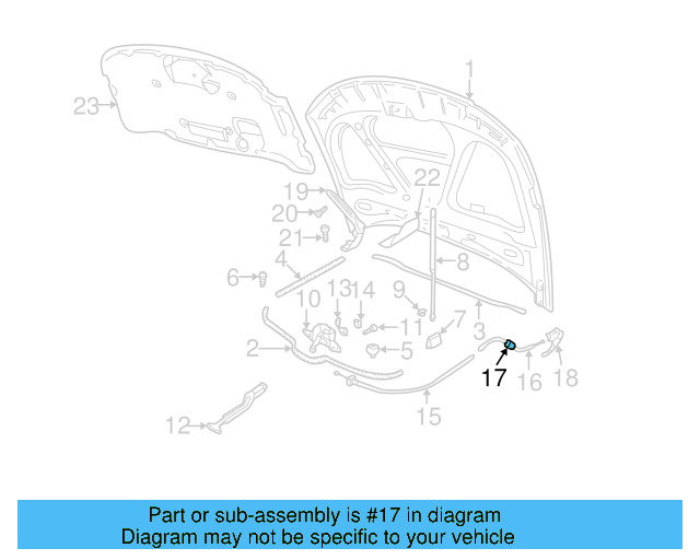 Release Cable Grommet 8D0-823-591-A - View 7