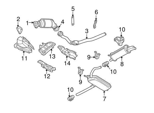 Intermediate Pipe Gasket 1H0-253-115 - View 13