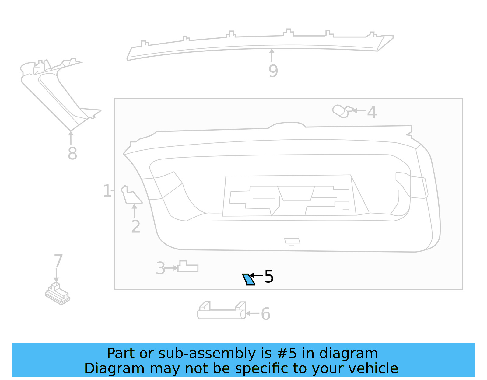 Lower Trim Panel Blank Cover 11A-867-435-4PK