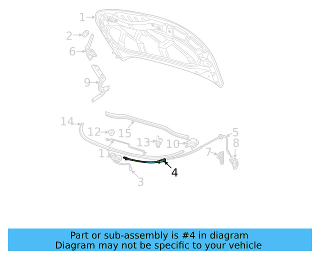Opener Cable 11B-823-531-A - View 2