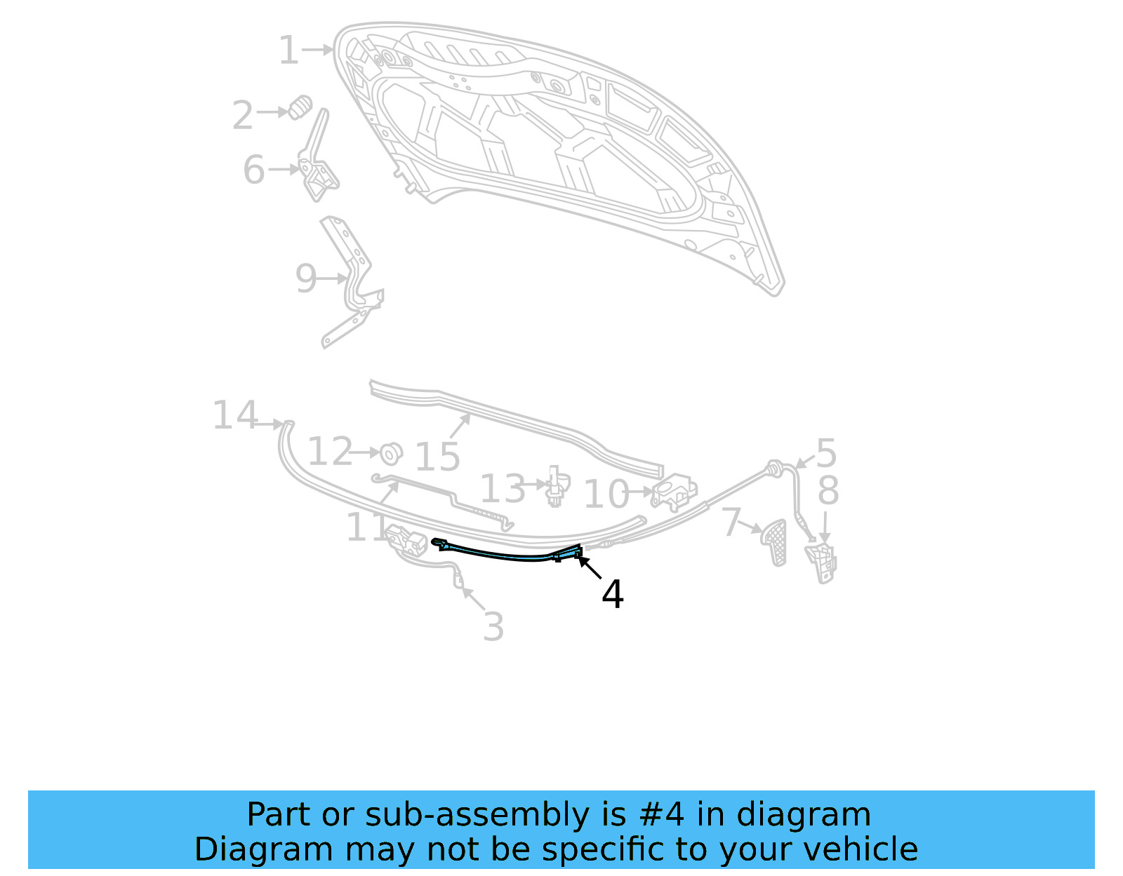 Opener Cable 11B-823-531-A - View 3
