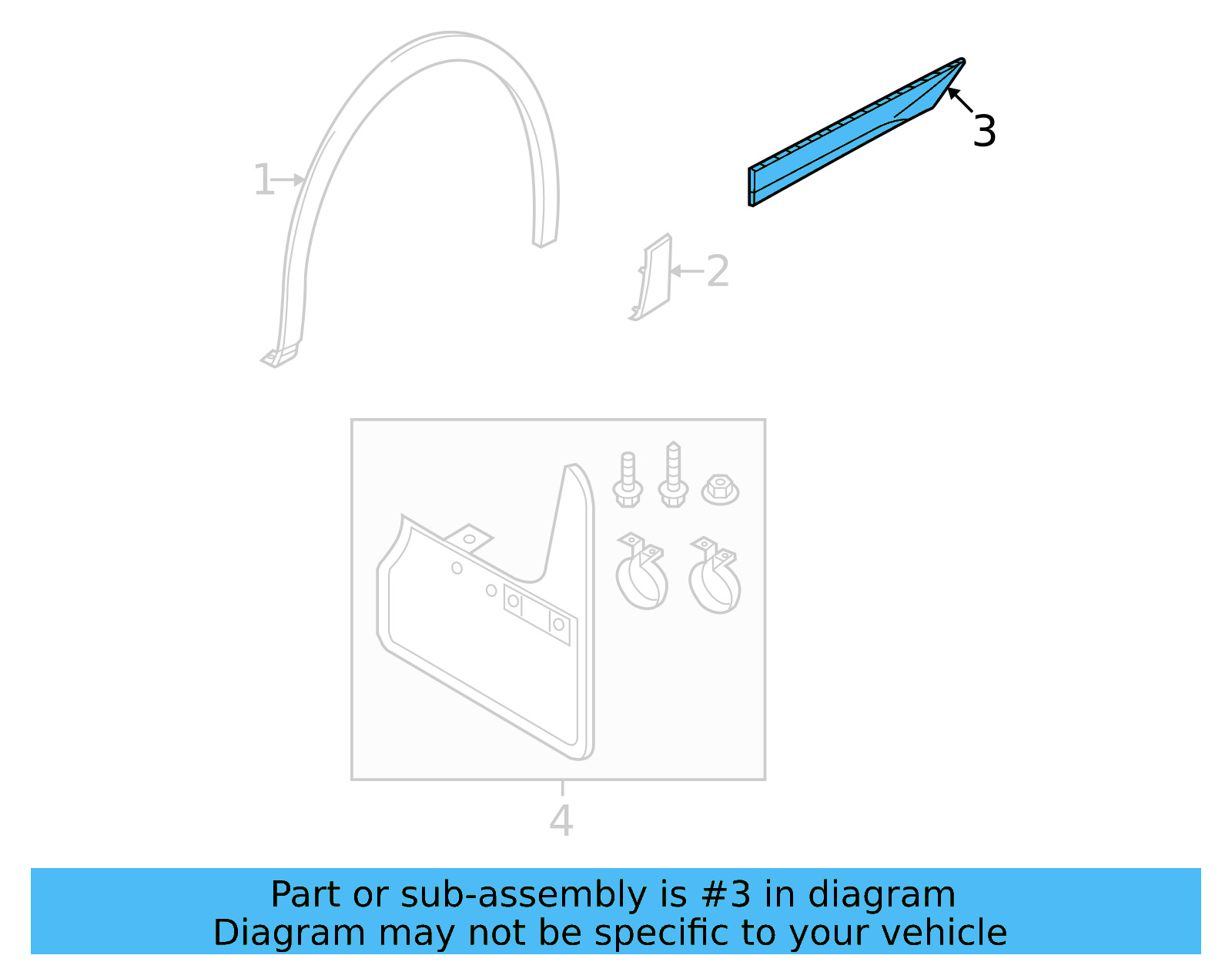 Trim Molding 11K-853-689-E-MIE - View 4