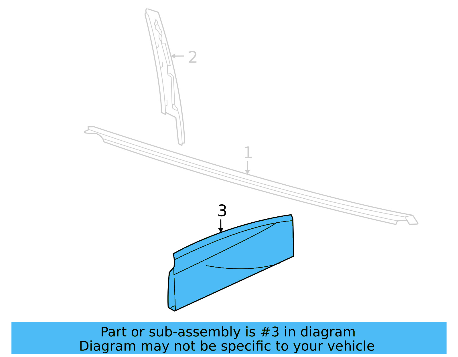 Lower Molding 11K-854-949-9B9 - View 2