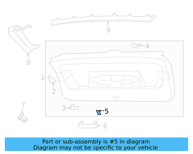 Lower Trim Panel Blank Cover 11A-867-436-4PK - View 2