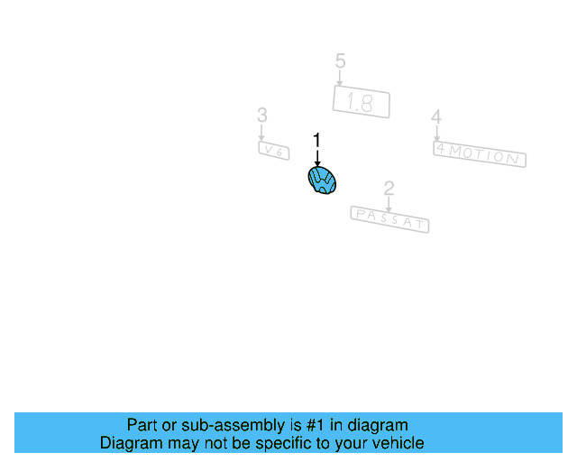 Nameplate 3B0-853-675-AE-GQF - View 12