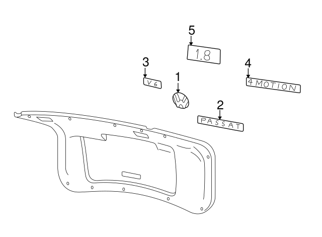 Nameplate 3B0-853-675-AE-GQF - View 6