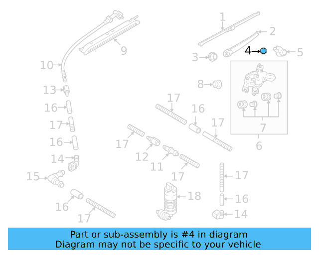 Wiper Arm Nut N-106-092-04 - View 11