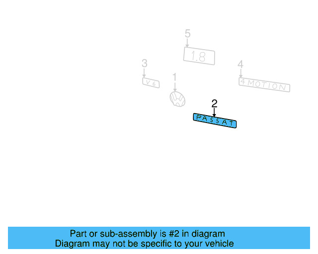 Nameplate 3B0-853-675-AE-GQF - View 10