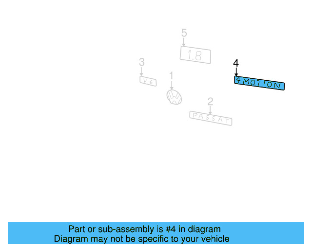 Nameplate 3B0-853-675-AE-GQF - View 9