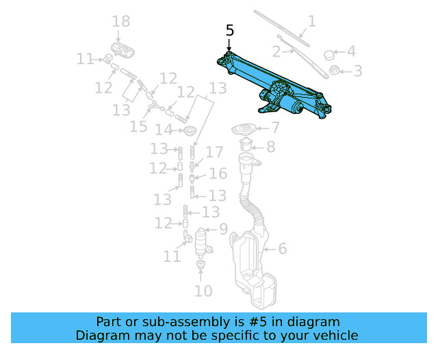 Wiper Linkage 2GJ-955-023-A - View 4