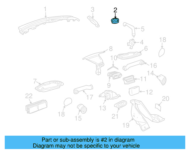 Defogger Grille 1C0-819-705-B-01C - View 5