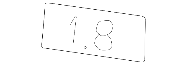 Nameplate 3B0-853-675-AE-GQF