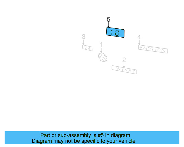 Nameplate 3B0-853-675-AE-GQF - View 7