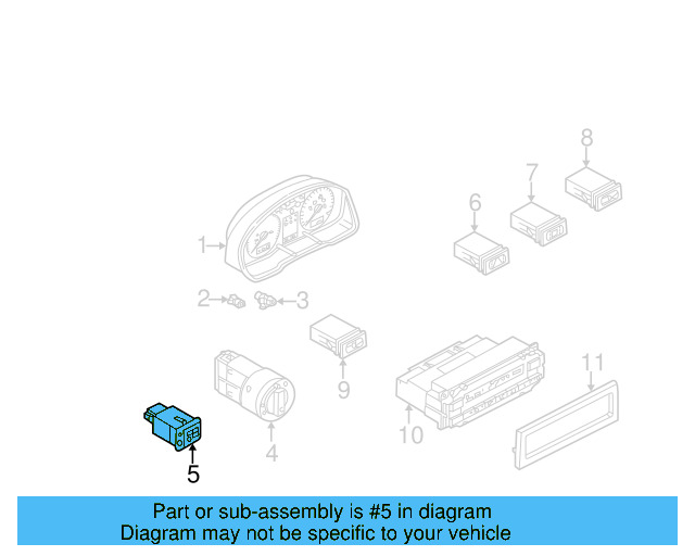 Instrument Light Rheostat 1J0-941-333-B-01C - View 7