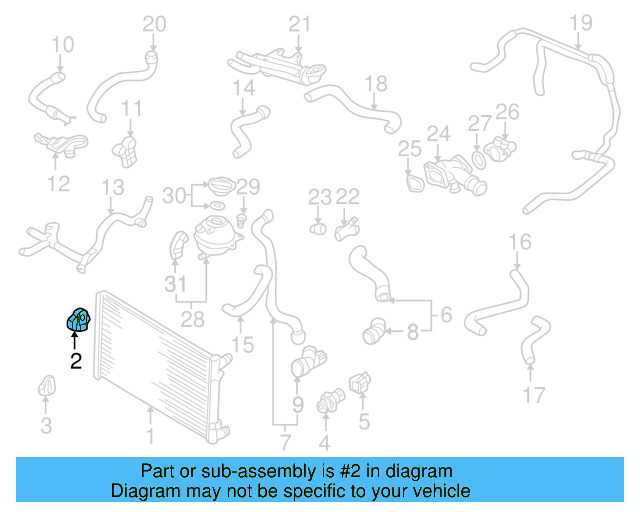 Radiator Upper Bracket 1J0-806-155-E - View 19