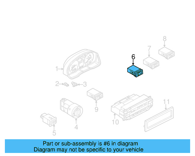 Hazard Switch 1J0-953-235-J-01C - View 15