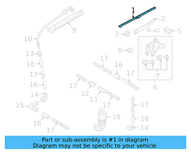 Wiper Blade 2GJ-955-427-03C - View 4