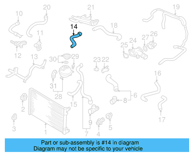 Hose 1J0-122-073-A - View 12