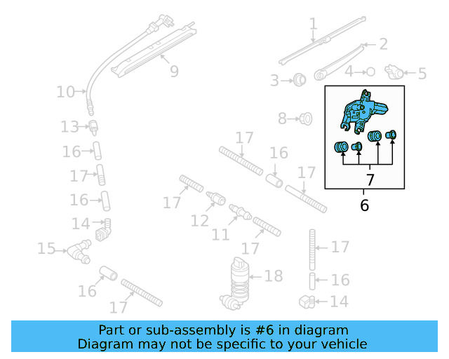 Wiper Motor Assembly 5GM955711B - View 8