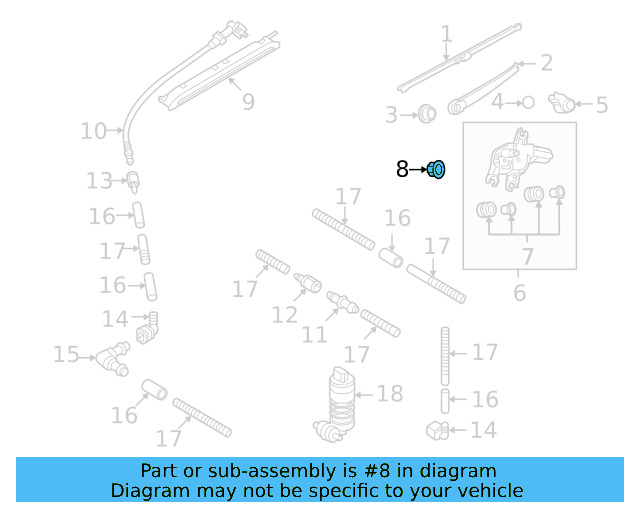 Wiper Motor Nut N-907-143-03 - View 35