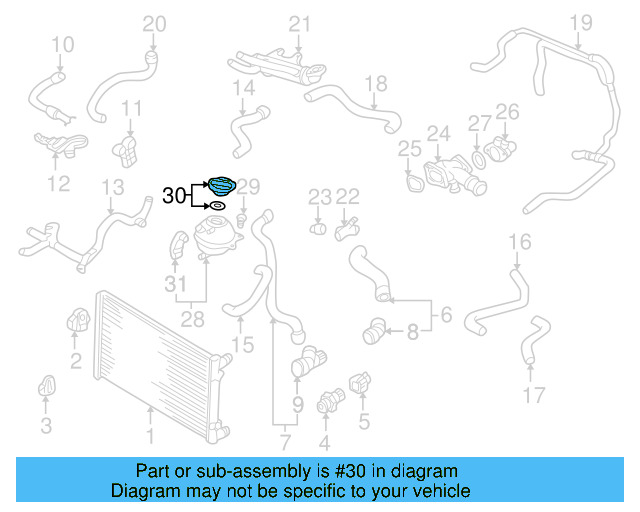Reservoir Cap 3B0-121-321 - View 61