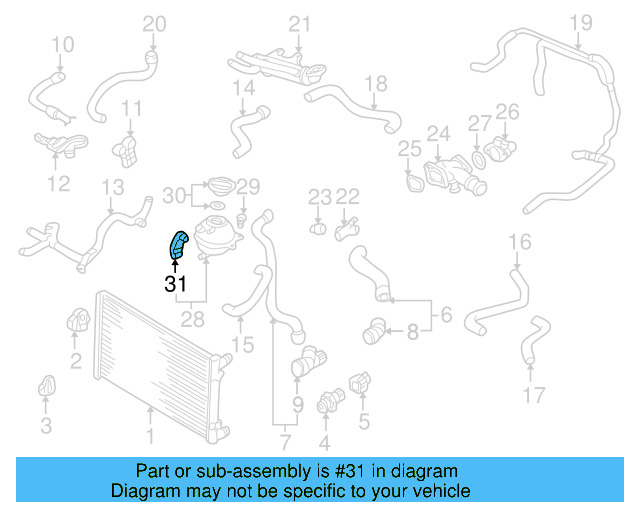 Reservoir Cap 3B0-121-321 - View 32