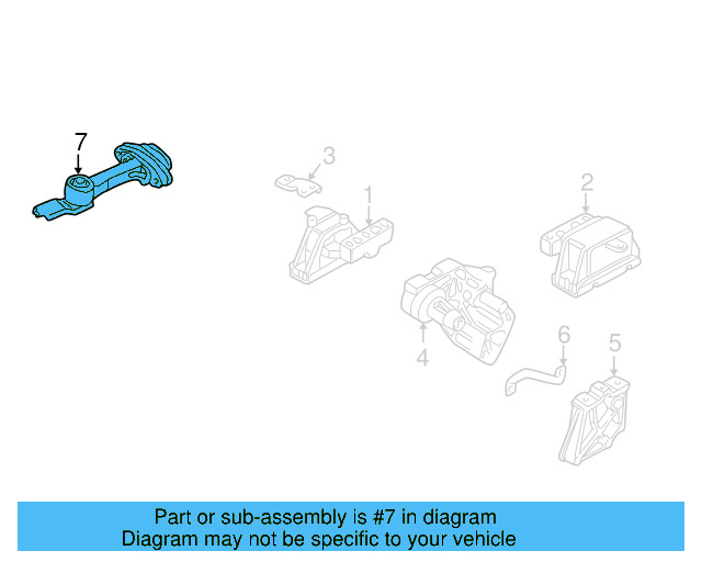 Rear Support 1J0-199-851-N - View 8