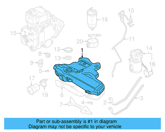 Fuel Tank 1J0-201-060-DH