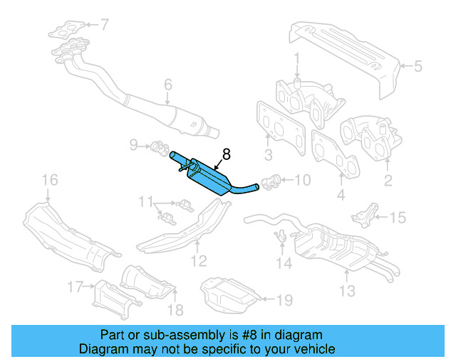 Exhaust Muffler 1J0-253-209-P - View 13