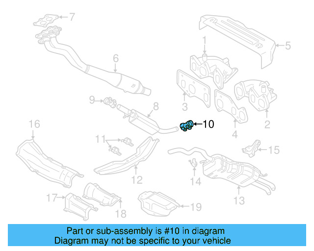 Muffler & Pipe Clamp 1K0-253-141-M - View 59