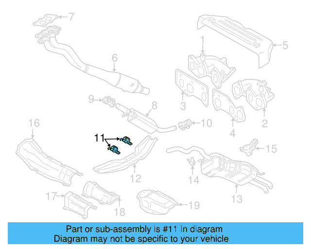 Resonator & Pipe Bracket 1J0-253-144-G - View 36
