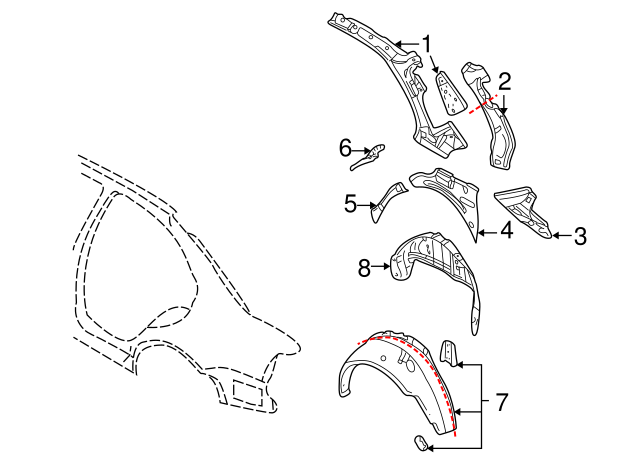 Lower Panel 1J0-810-422-A - View 5