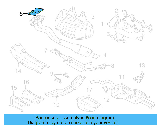 Converter & Pipe Gasket 1J0-253-115-L - View 21