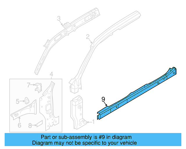 Rocker Reinforced 3CN-809-377-A - View 8