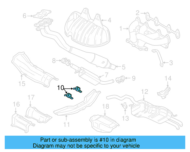 Resonator & Pipe Bracket 1J0-253-144-G - View 53