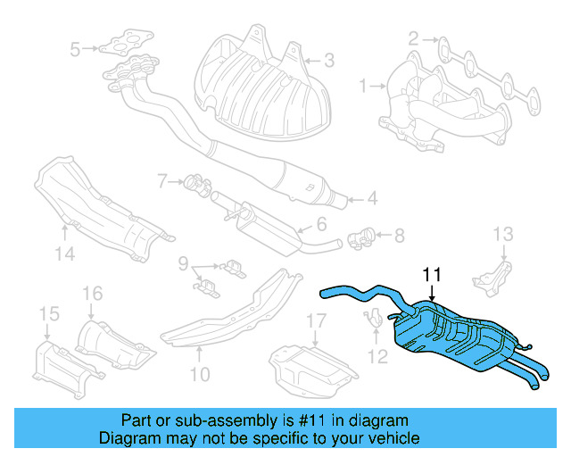 Rear Muffler 1J5-253-609-AF - View 7